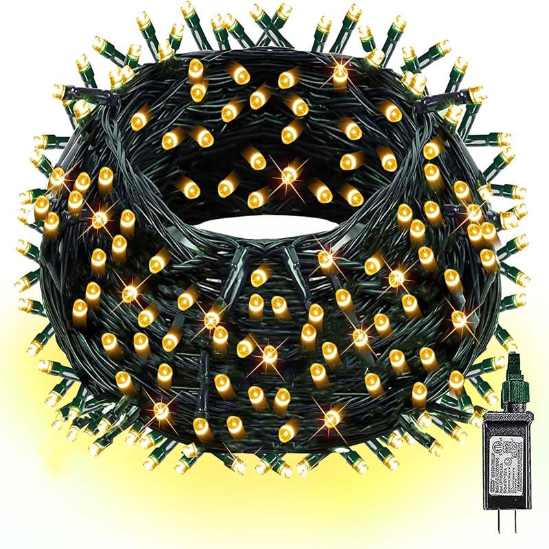 LED String Lights - Low Voltage Dark Green Wire, Christmas Tree Lights, Multicolor Starry Sky, US/EU/UK Specs