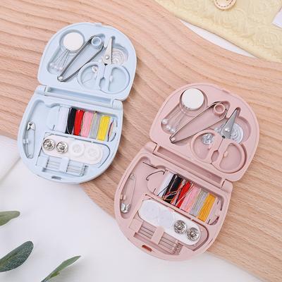 Mini Portable Sewing Kit Needle Thread Button Pin Scissor Thimble Combination Set Knitting Tool Household DIY Sewing Supplies