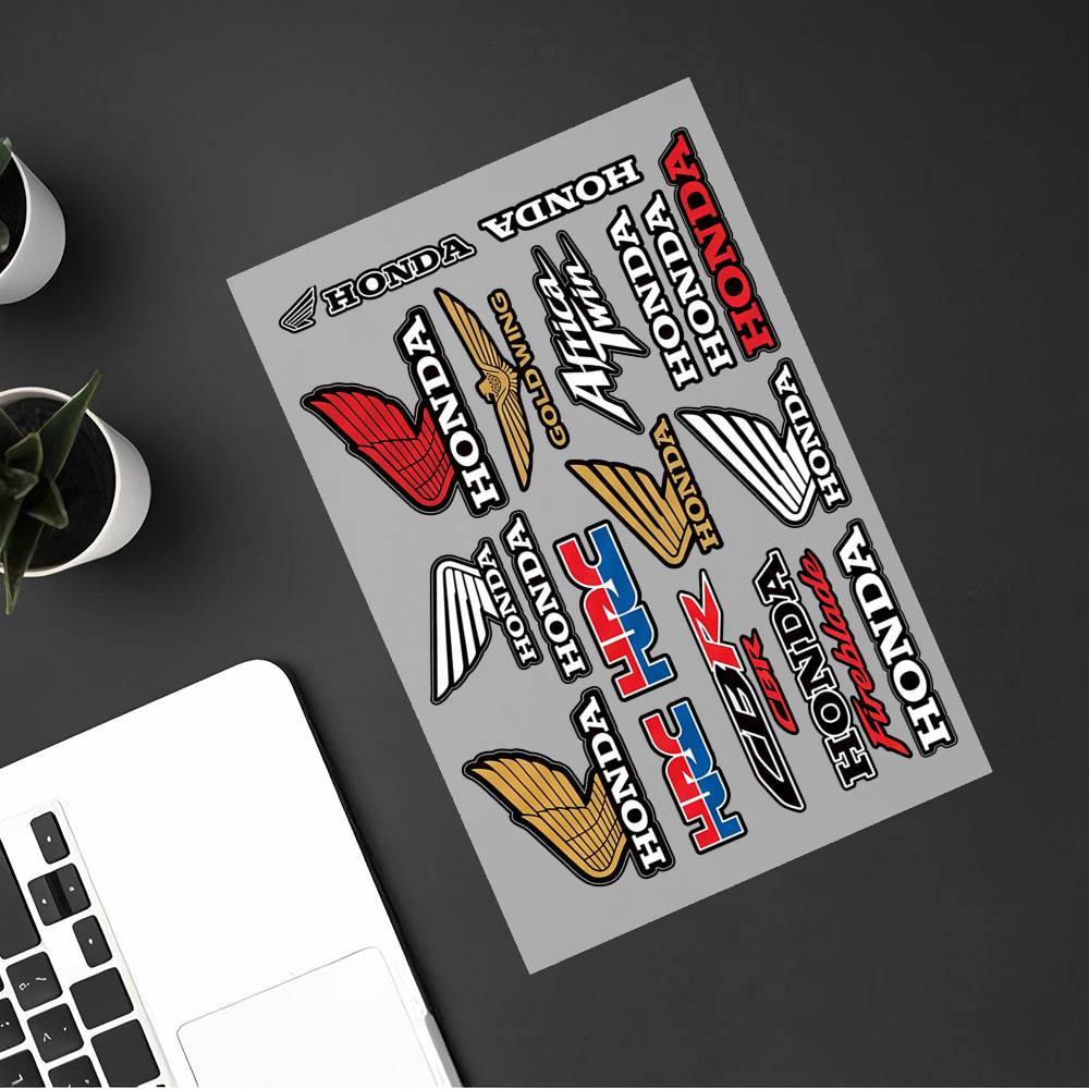 Honda Decal Set High Quality Printed And Cut Stickers Motorcycle Sticker
