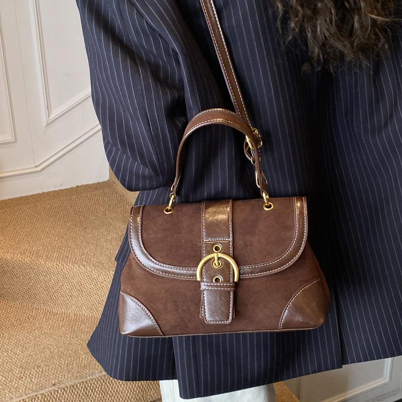 Vintage Ladies Handbags Patchwork Messenger Bag for Women shoulder bags PU Leather Luxury Square Bag small female totes