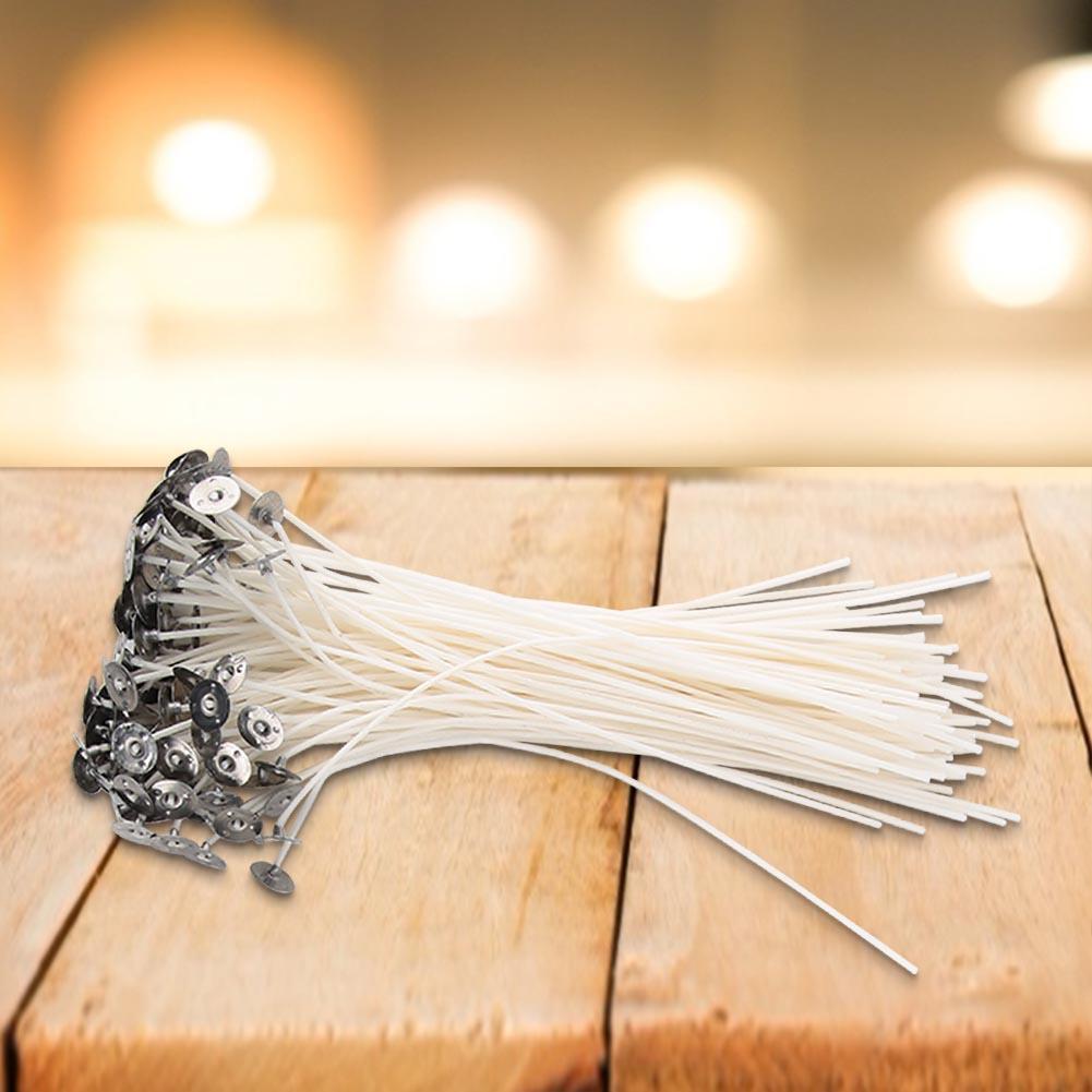 100pcs Low Smoke DIY EcO friendly Handmade Candle Wick Lampwick (20cm)