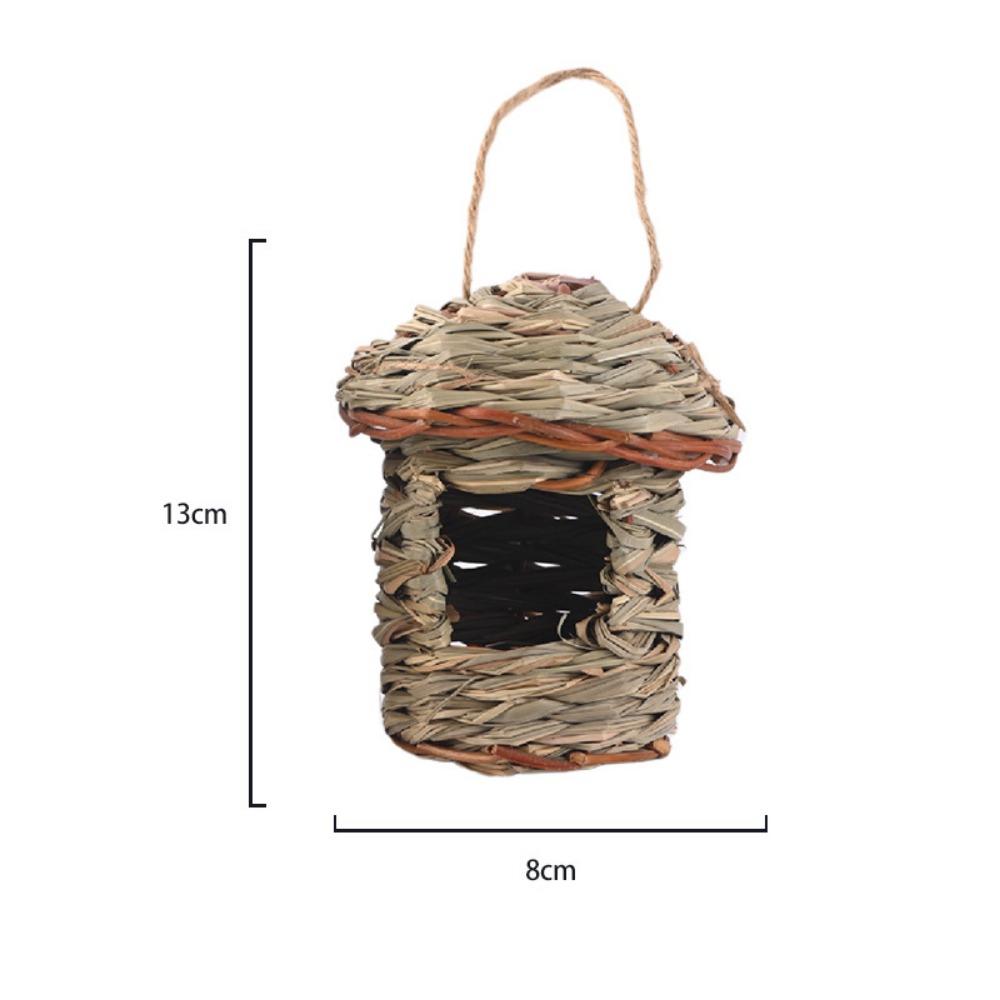 Hand-woven Bird's Nest Hibiscus Grass Bird Cage Pet Gardening Decorations