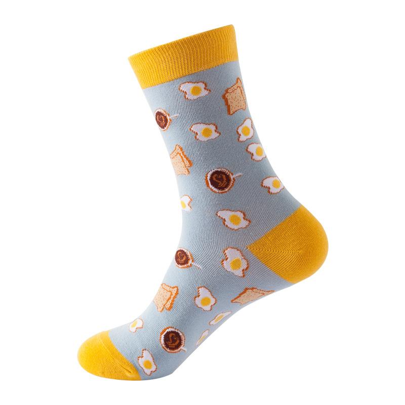 

Носки женские Tide Brand Tide Socks Cotton Creative Food Series Medium Tube Персонализированные трендовые носки One Size