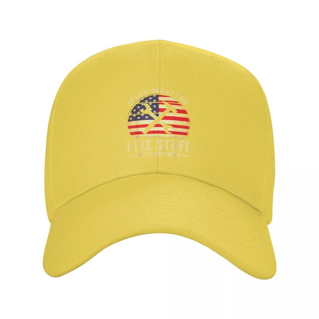 Boné de Baseball Personalizado Eu Conserto Coisas para Homens Mulheres Ajustável Mecânico Engenheiro Presente Chapéu de Pai Chapéus Snapback para Exterior