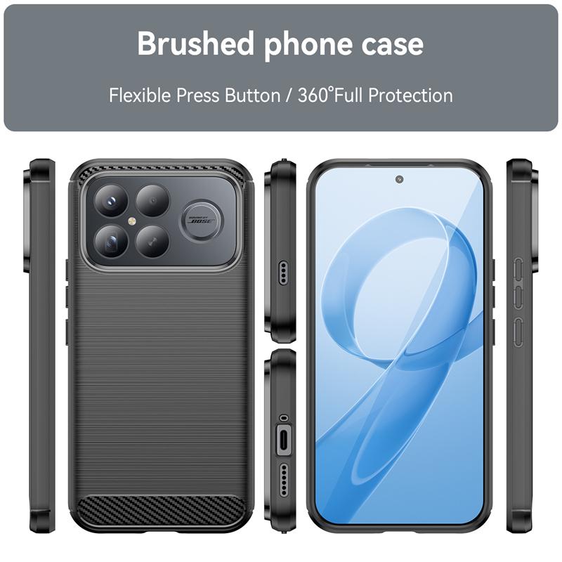 For Cover Xiaomi Poco F8 Ultra Case Poco F8 Ultra F8Pro Anti-knock Soft Silicone Carbon Fiber Back Case For Poco F8 Ultra Case