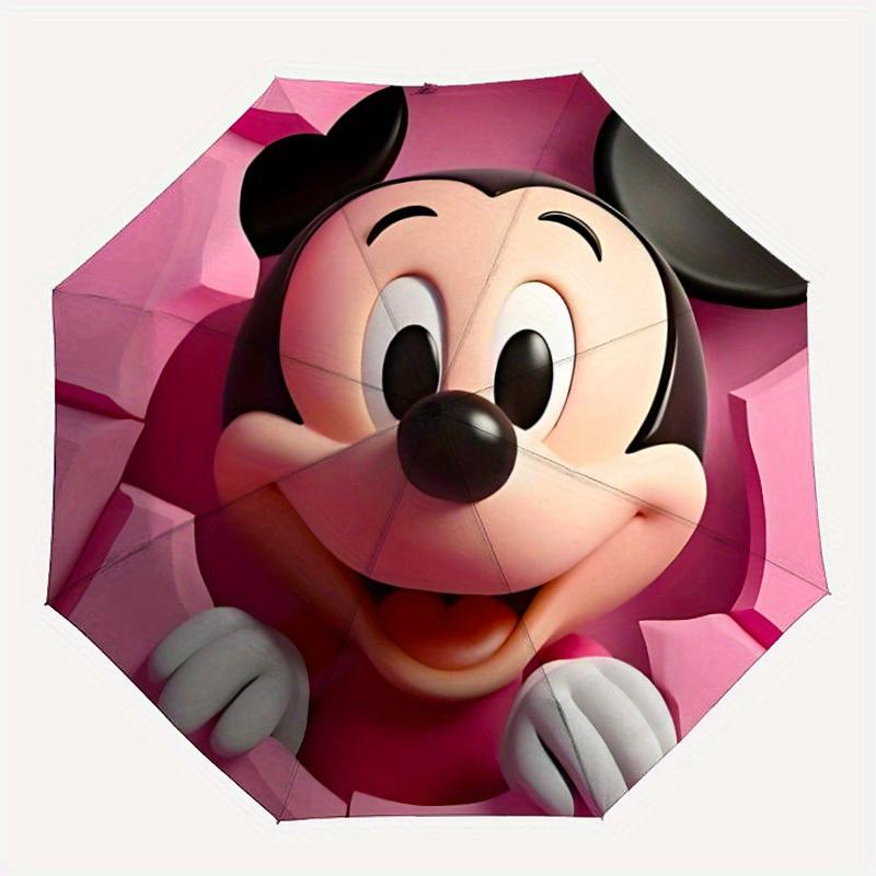

1pc Mickey Mouse Automatic Open/close, All-Season Portable Folding Umbrella, Perfect Gift for Friends y250807045