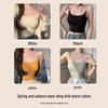 Women's Summer Spaghetti Strap Camisole with Chest Pads and Tight White Shorts
