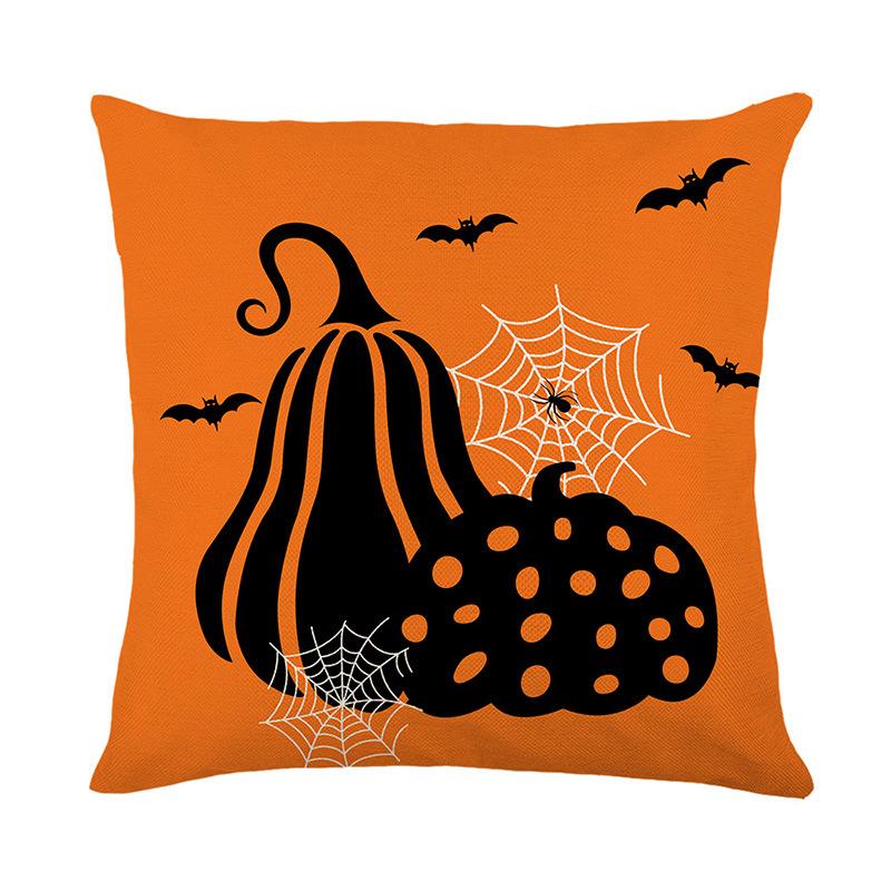 Halloween Pillow Cover Linen Printed Home Sofa Cushion Cover Living Room Bedroom Decoration Pillow Cover