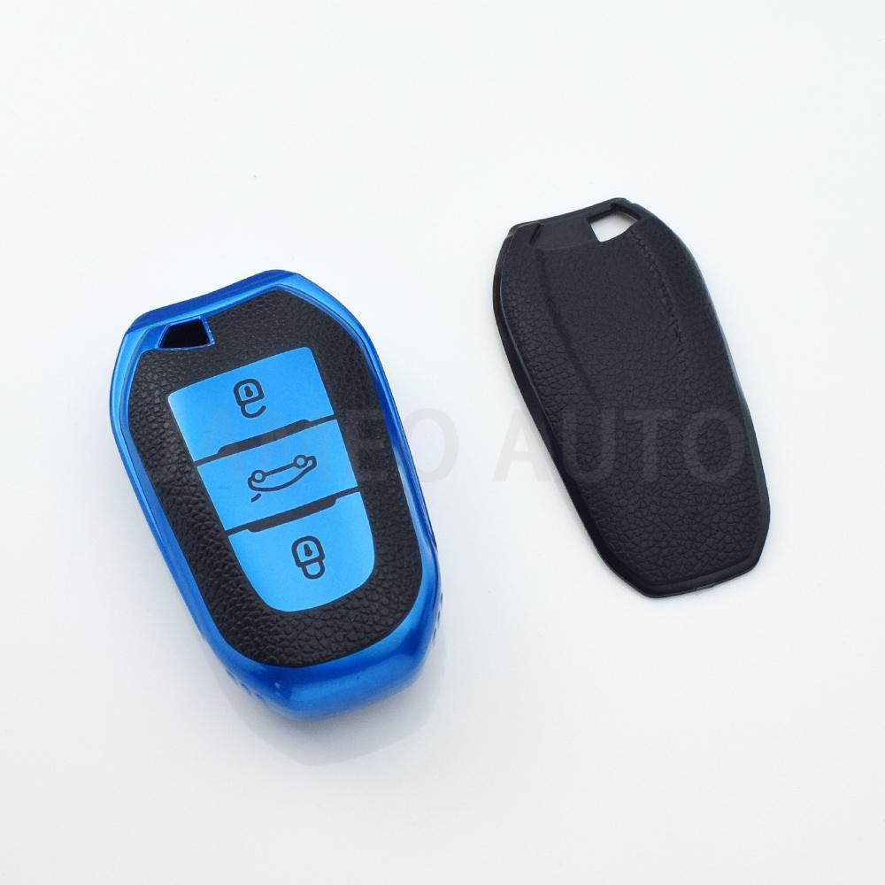 For Peugeot 2008 3008 4008 5008 308 408 508 Citroen C1 C2 C4 C6 C3-XR Picasso Grand DS3 DS5 TPU Car Key Case Cover