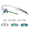 Kapvoe Photochromic Cycling Glasses Sunglasses for Men Women Sport Speed Road Mtb Mountain Bike Bicycle Cycl Eyewear Goggle