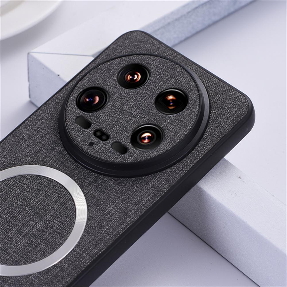 Magnetické pouzdro pro Xiaomi 14 Pro 14Pro Shockproof pro Magsafe Wireless Charging Shell pro Xiaomi 14 Ultra PU kožený matný kryt