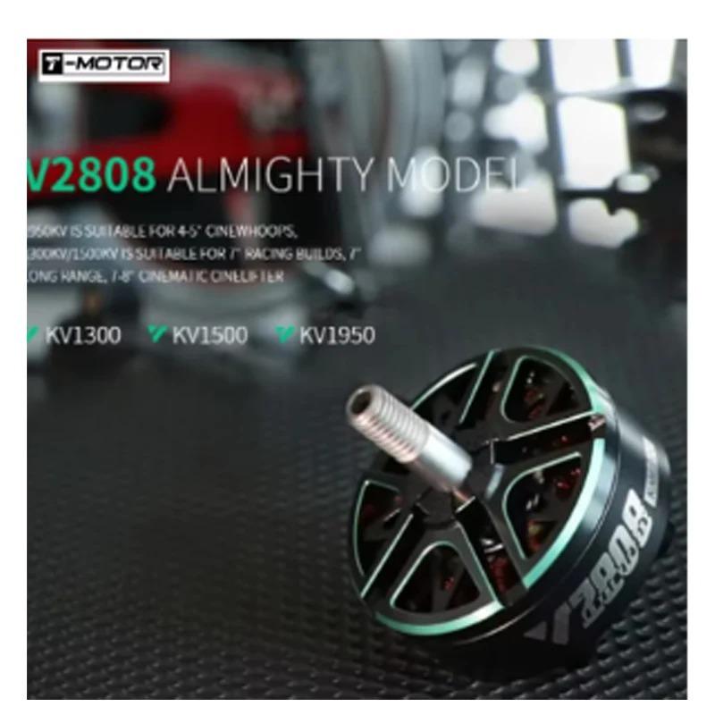 T-Motor T-HOBBY VELOX V2808 1300/1500/1950KV Motor W/4mm Shaft for RC FPV 4-5inch Cinewhoop 7-8inch Long Range Cinelifter Drone