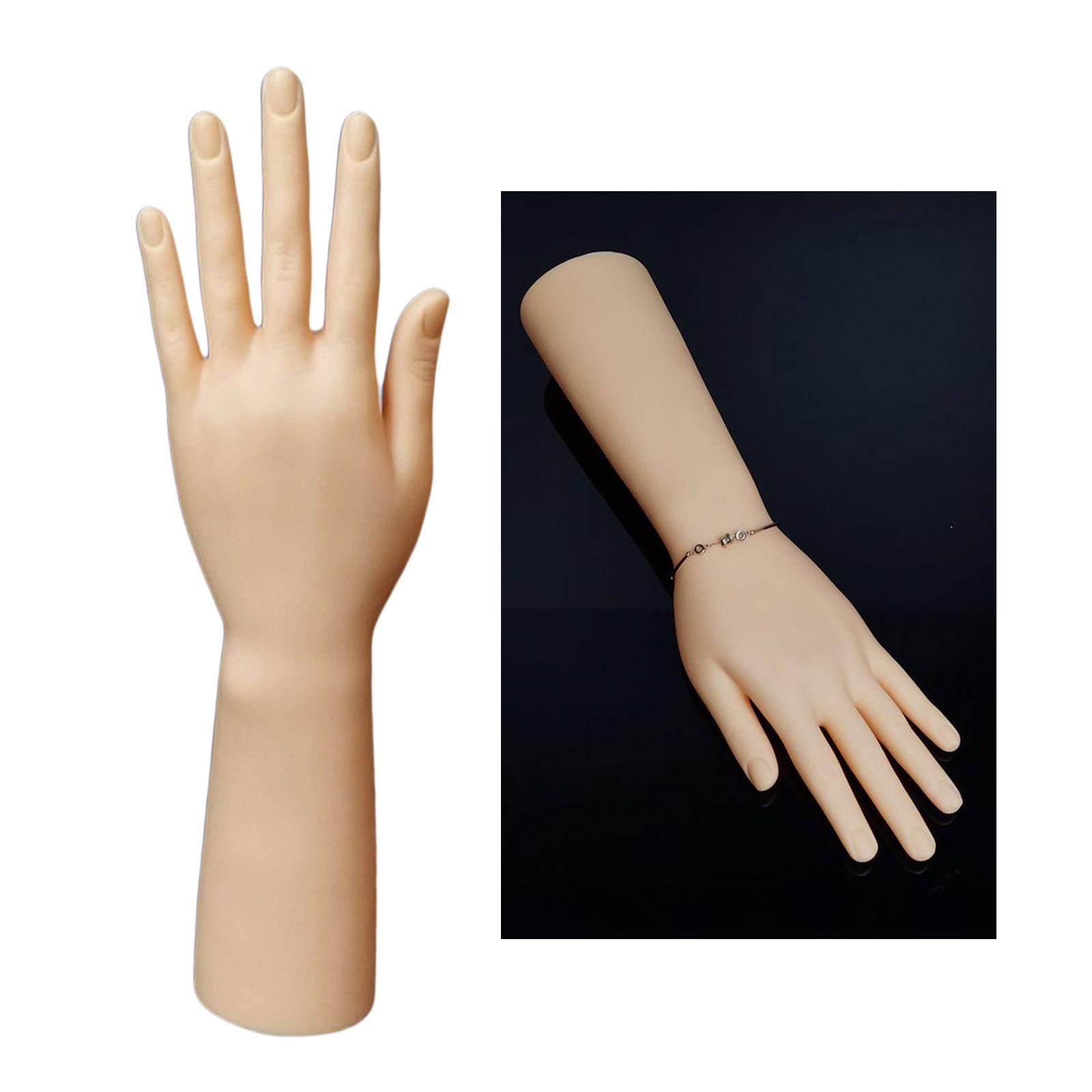 Plastic Mannequin Hand Bracelet Watch Display Organizer Stand Skin Color