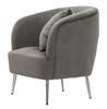Armchair Silvery With Cushion Cm 73X66X78