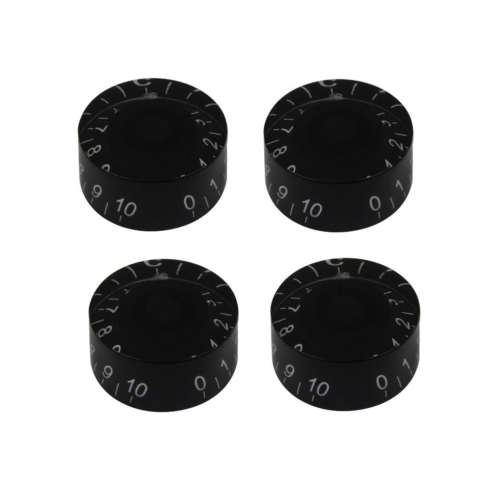 FLEOR 4PCS Guitar Knobs Speed Control Knobs 18-Splines For LP Style Electric Guitar Parts,13 Colors Available