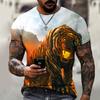 3D Animal T Shirt Man 3D Printing Tees Elephant Dog Tiger T Shirts Hip Hop Men Casual Short Sleeve T Shirts Summer Top
