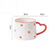 Middle East Style Coffee Tea Cup Creative Heart Cup Ceramics Milk Cups Porcelain Coffee Cups Wholesale Tableware Cups Gift