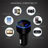High Quality 3.1A Dual USB Car Charger 2 Port LCD Display Voltmeter 12-24V Cigarette Lighter Socket Car Charger Adapter