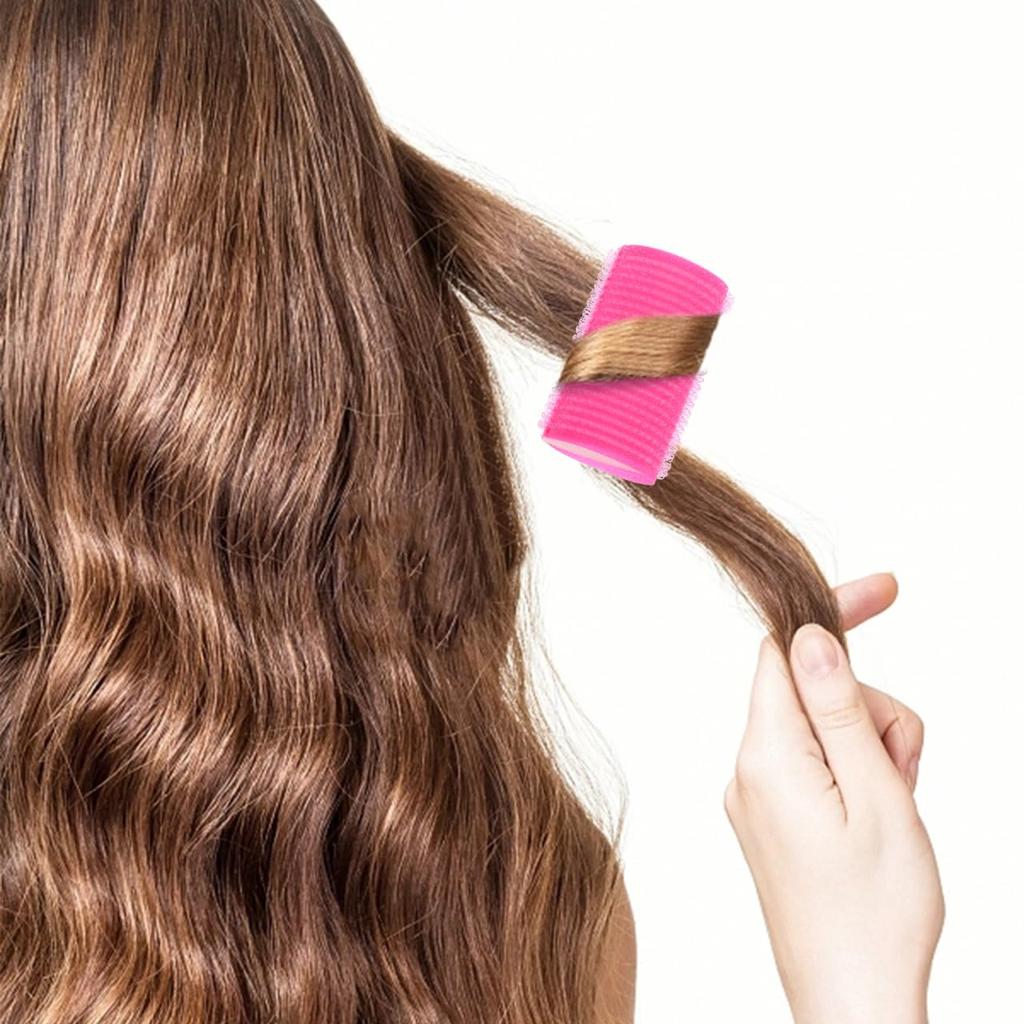 FRCOLOR 12pcs Hair Curler Rollers for Women Heatless Curls Overnight Self Grip Sponge Hair Rollers Flexible Curlers for Effortless DIY Styling Tool