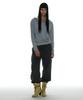 PARTIMENTO WOMEN Drawstring Rounding Slacks_Gray