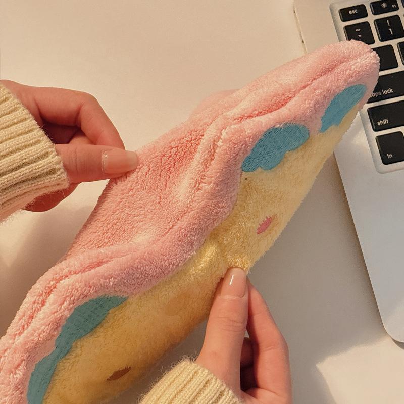 Bathroom Absorbent Hand Towel Kawaii Thickened Handkerchief Wall Hanging Hand Cloth Kitchen Hand Towel Room Decor
