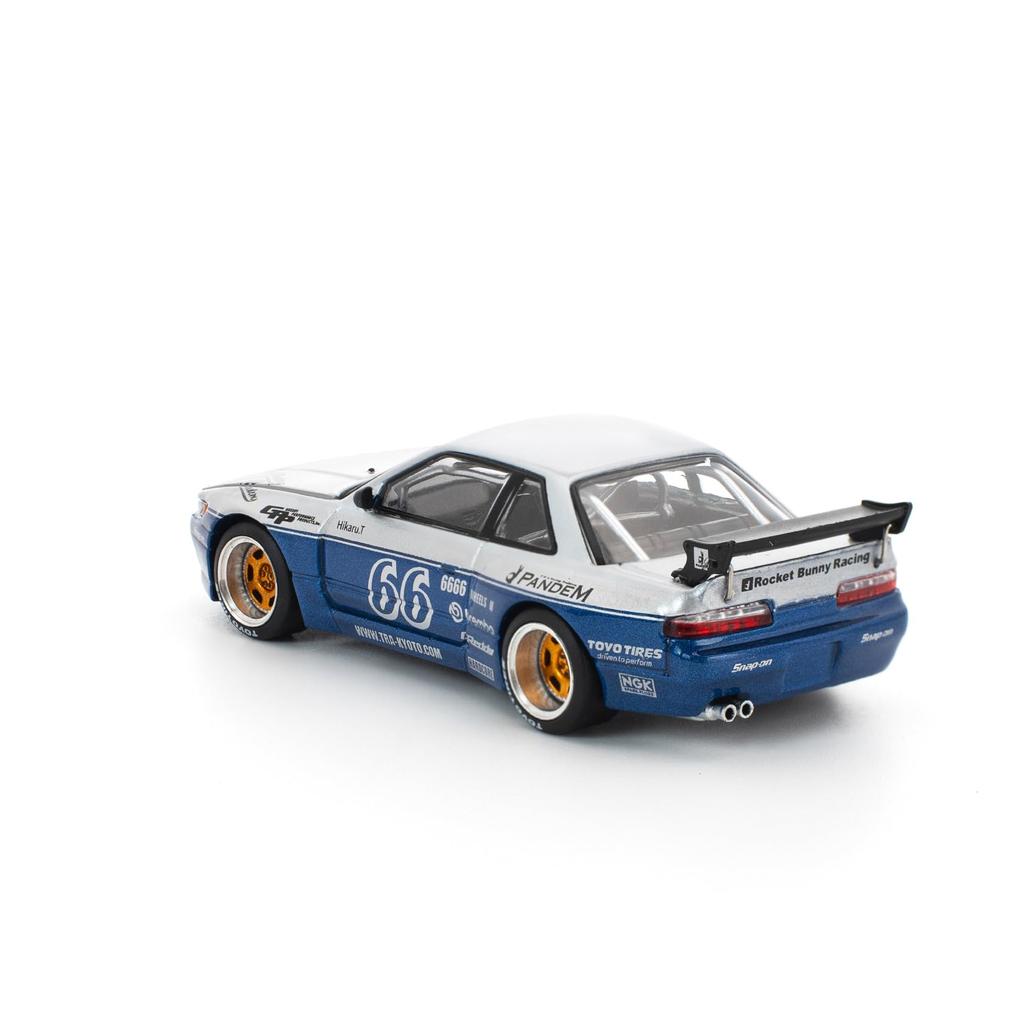 Genesis Company POP RACE Pandem Silvia S13 Moontech Blue PR640264 1/64 (Finished Model)