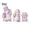 Christmas Gift for Kids 3PCS Snowman Wooden Ornaments, Decorative Cute Festive Figures, Rustic Holiday Ornaments High-definition Printing Crafts Table