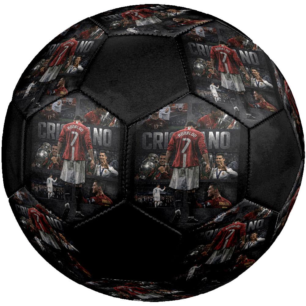 Pallone da Calcio CR7 taglia 5, colorato, adatto a tutte le età, cucito a macchina, materiale PVC, qualità da competizione, durevole e ad alto rimbalzo