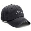 Men'S Baseball Cap Women'S Washed Cotton Waves Embroidery Embroidery Dad Hat Sport Golf Caps For Man Sun Hats Dropshipping