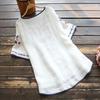 T-shirt Embroidered Loose National Style Ladies Short Sleeve Oversize Blouse