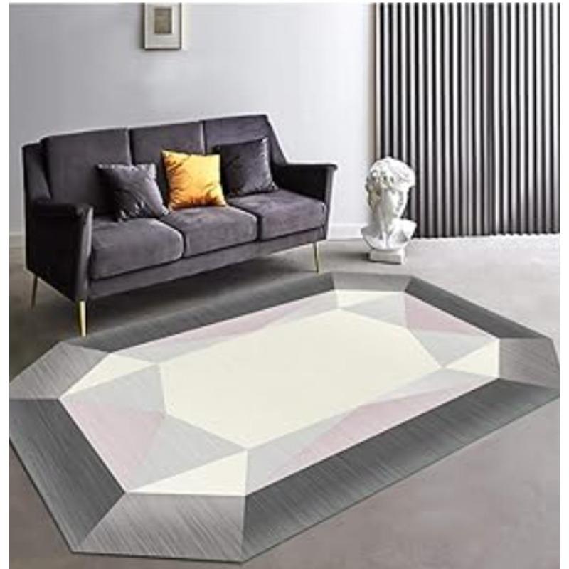 Modern Minimalist Geometric Living Room Carpet Home Bedroom Bedside Carpet Large-area Carpet Mat