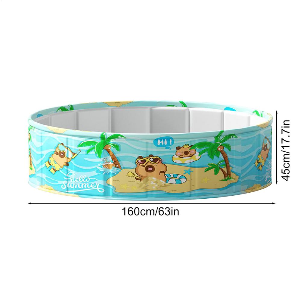 Kids Foldable Swimming Pool Kids PVC Waterproof Portable Swim Tool Bath Basin Children s Paddling Pool Kids Bathing Pool