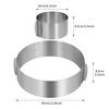 6-12inch Retractable Stainless Steel Circle Mousse Cake Ring DIY Baking Tool