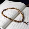 Argentina green sandalwood diy double lotus bracelet - premium wooden sandalwood prayer beads