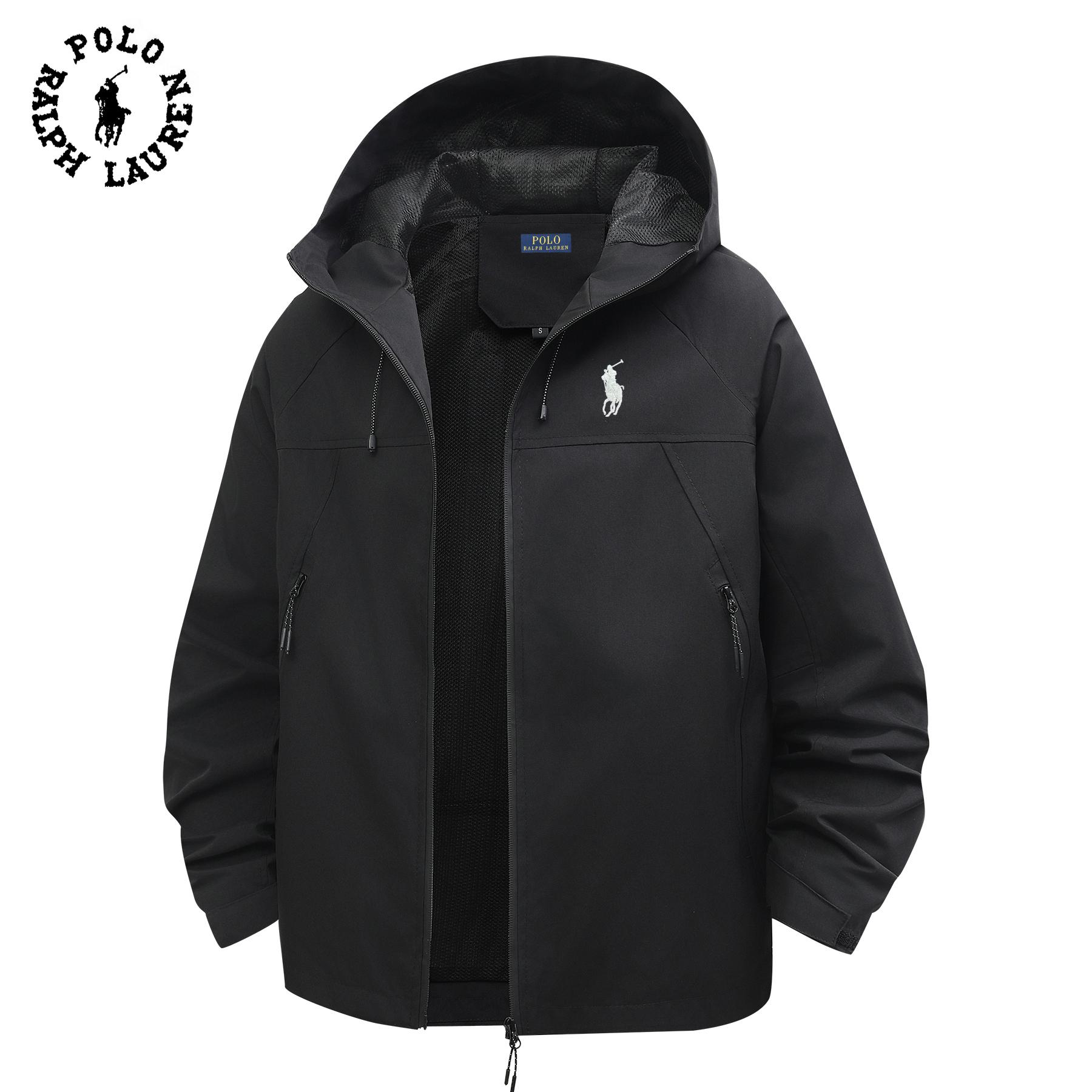 

Polo Ralph Lauren Men s and Women s 2025 Autumn and Winter Embroidered Travel Jacket, Thin Mountaineering Jacket S