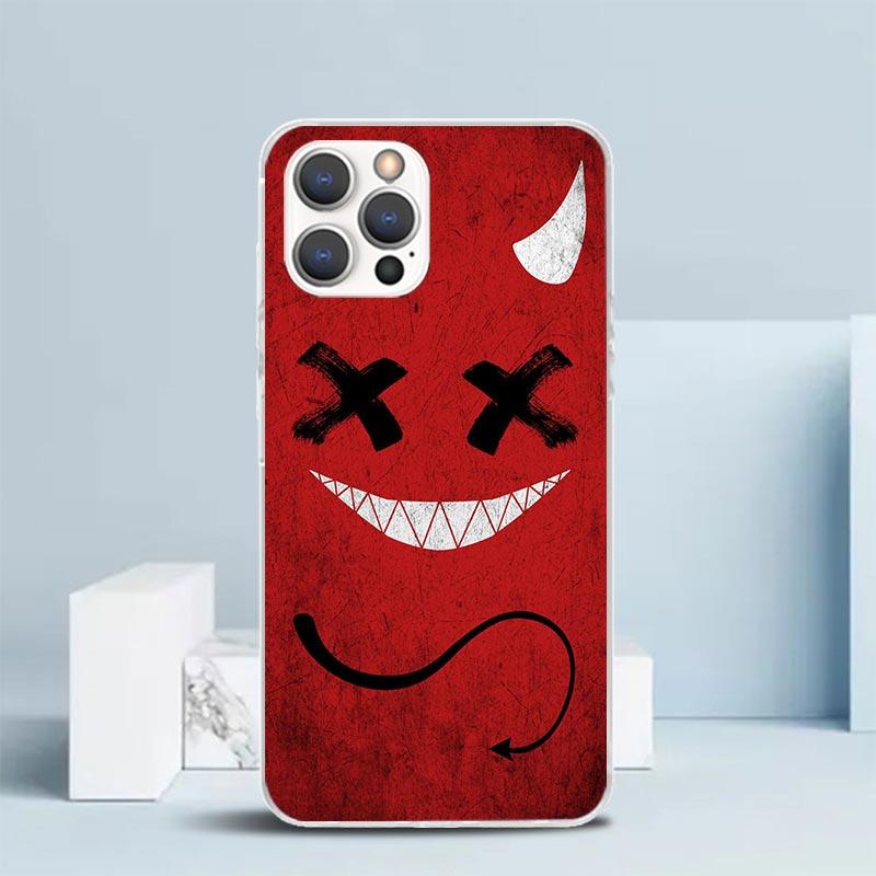 Devil Bad Boy Anime Soft Cover for iPhone 16 17 Air 15 14 Pro Max 16E Phone Case 13 Mini 12 11 7 SE 8 Print Pattern Fit Cases 16