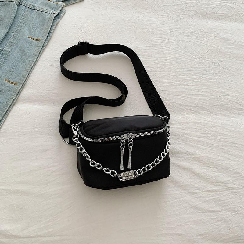 

A Niche High-appearance-level Box Bag Fashionable and Stylish Crossbody Bag Chain Casual Summer Fashion Bag чорний