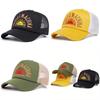 Street Style Letter Embroidered Mesh Baseball Cap With Sun Protection For Men Women