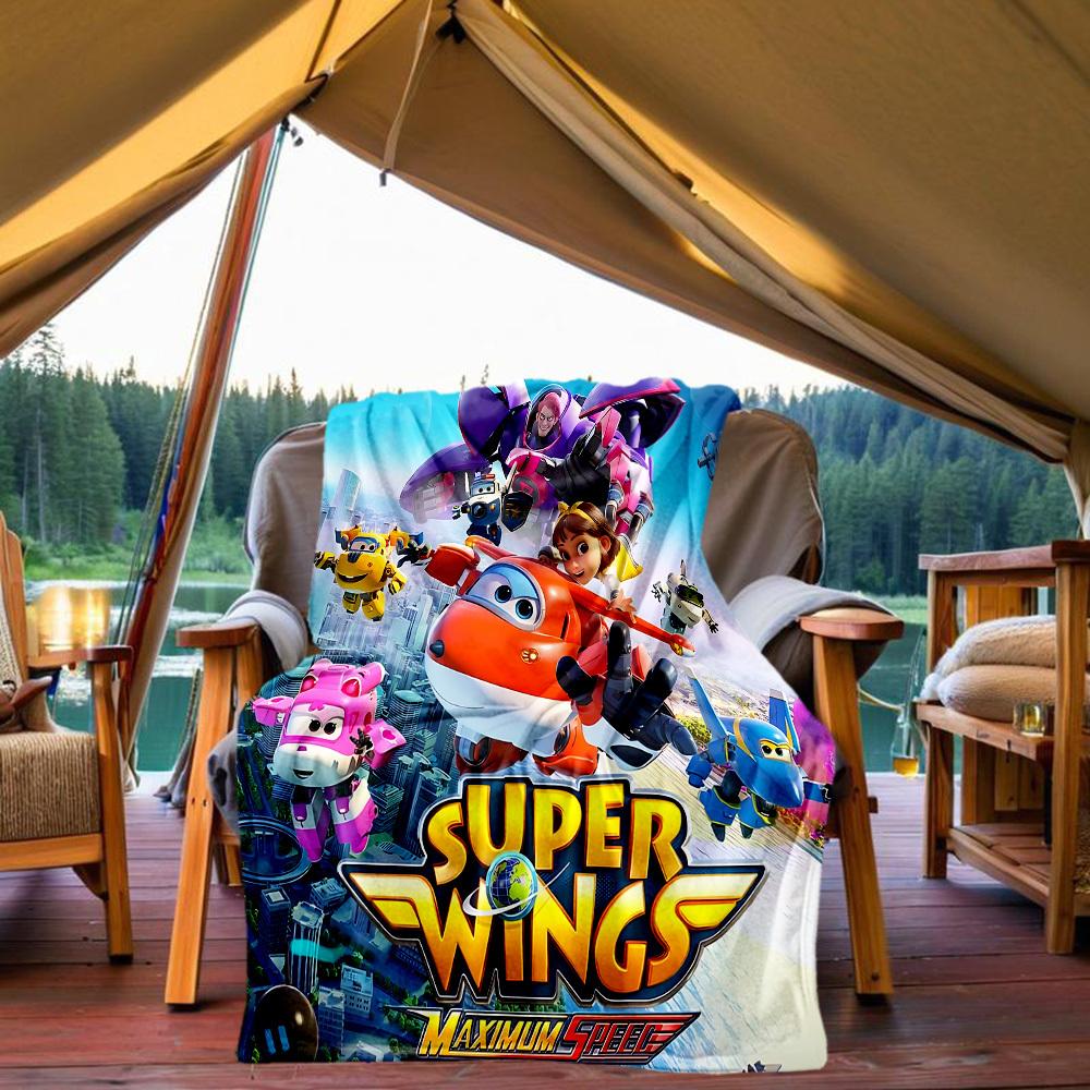 1 Stück Super Wings Maximale Geschwindigkeit Outdoor-Decke Leichte Flanell, Weich & Warm, Ganzjahresnutzung für Sofa, Outdoor, Camping, Wohnzimmer, Büro, Stuhl
