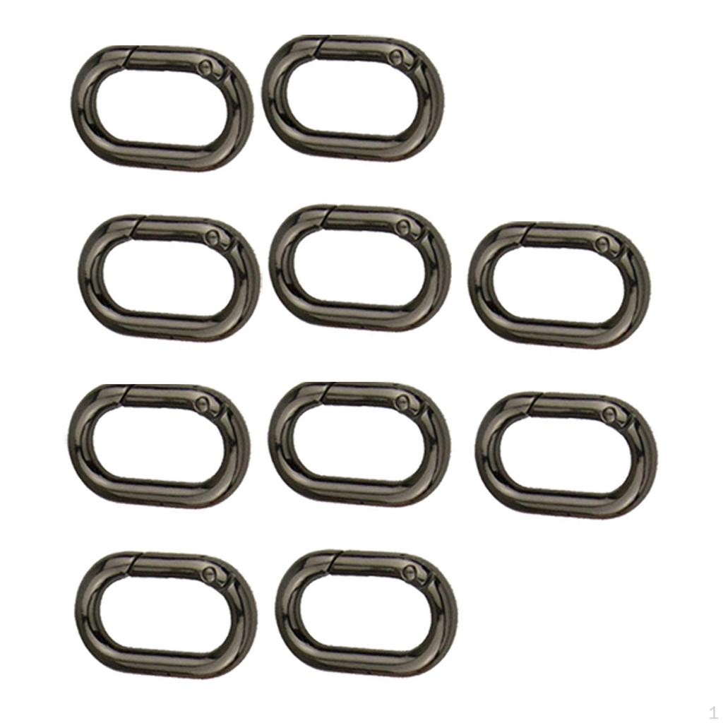10 Pieces Sp Oval S Carabiner Key Buckle for Making