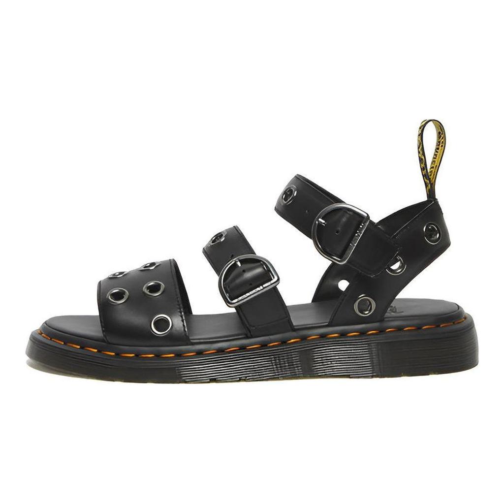 Dr. Martens Σειρά Gryphon Δερμάτινες Βρετανικό Μεταλλικός Δακτύλιος Σανδάλια με Ολίσθηση Unisex Σανδάλια Μαύρο 27504001