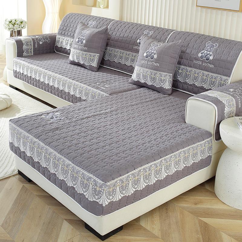 Embroidered Fabric Universal Non-Slip Thickening Sofa Cushion Simple Fashion Sofa Cover Baby Sling