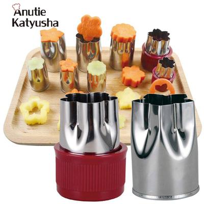 8 Pcs/Set Puzzle Fruit Vegetable Cutter Stainless Steel Shredders Slicers Star Flower Shaped Cookie Fondant Pastry Mould