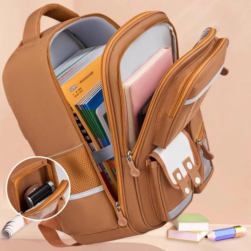 Kawaii Capybara Children School Bags for Boys Large Capacity College School Backpack Waterproof Student Schoolbag Book Bag