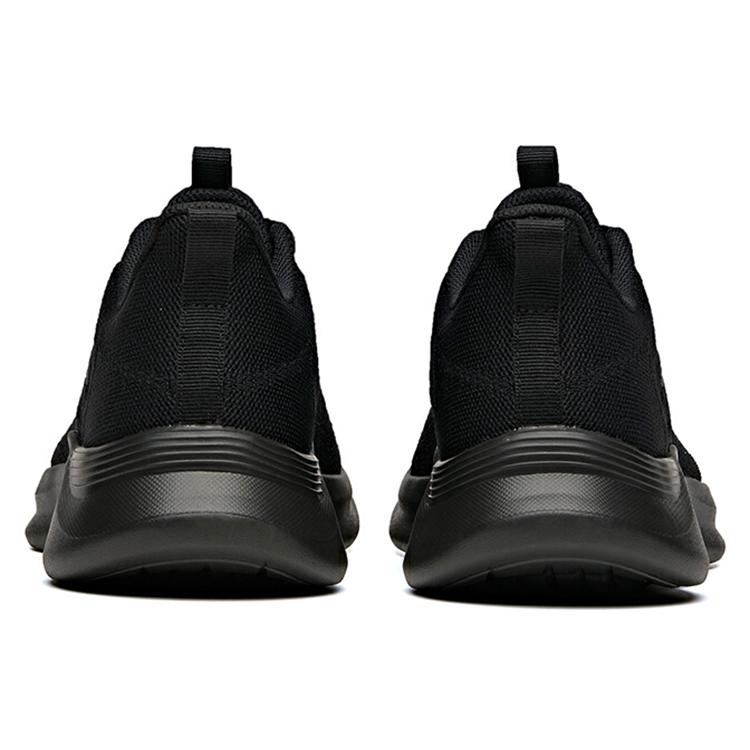 New Anta Running Collection Cushioned Slip Resistant Abrasion Resistant Low Top Running Shoes Men's Black 912045545-2