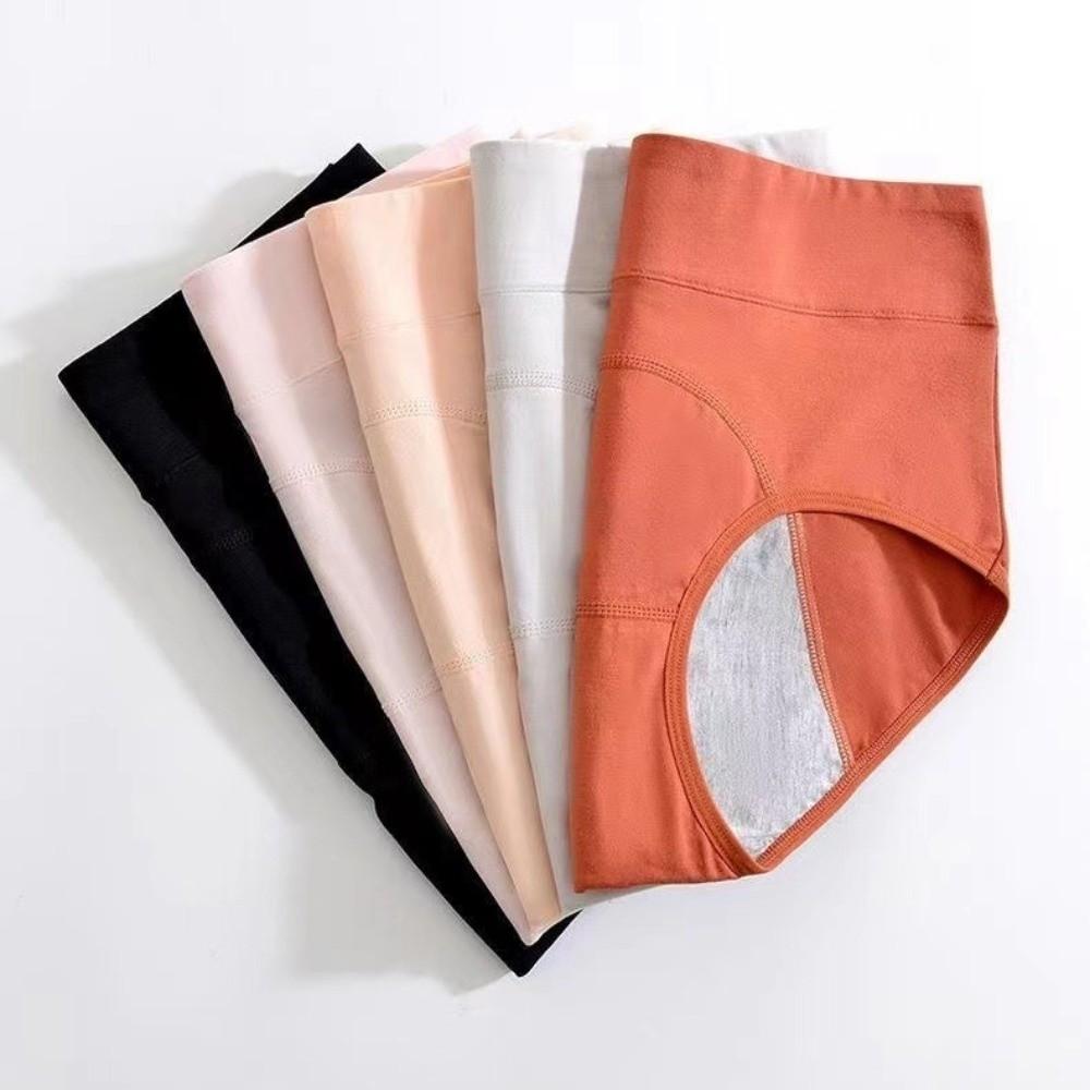 Leak Proof Menstrual Briefs High Waist Physiological Underwear Simple Period Pants  Women