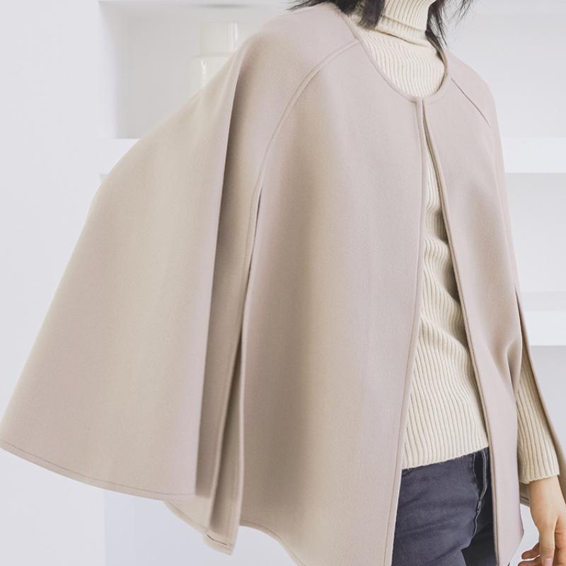 Frühling Herbst Neue Stil Japanischen Stil Jacke Rundhals Lose Fit Mantel Einfarbig Top Plus Größe Stilvolle Weibliche Mantel