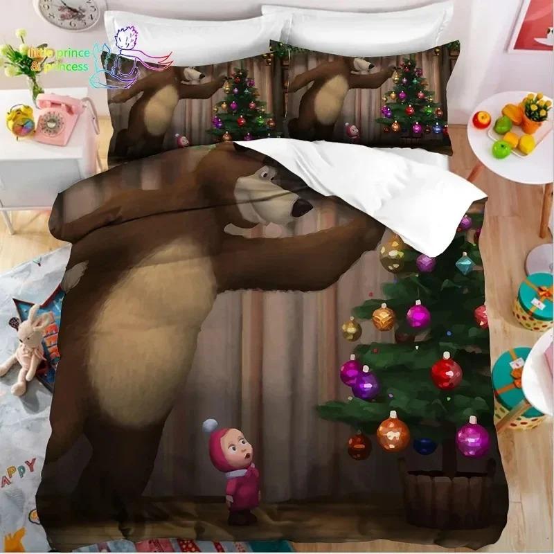 3D Druck Anime Bär Bettwäsche Set, Bettbezug Bettdecke Bettset Steppdecke Kissenbezug, King Queen Twin Größe Jungen Mädchen Erwachsene