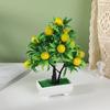 Peach Lemon Simulated Orange Pomegranate Tree Artificial Plant Potted