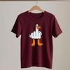 Mens Funny T-Shirt Rude Seagull Design Regular Fit Tee Women Men Print Cartoon Graphic T Shirts Breathable Workout